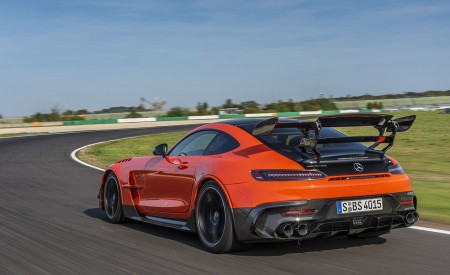 2021 Mercedes-AMG GT Black Series (Color: Magma Beam) Rear Three-Quarter Wallpapers 450x275 (3)