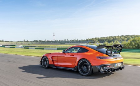2021 Mercedes-AMG GT Black Series (Color: Magma Beam) Rear Three-Quarter Wallpapers 450x275 (26)