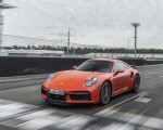 2021 Porsche 911 Turbo (Color: Lava Orange) Front Three-Quarter Wallpapers 150x120