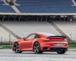 2021 Porsche 911 Turbo (Color: Lava Orange) Rear Three-Quarter Wallpapers  150x120