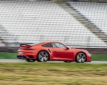 2021 Porsche 911 Turbo (Color: Lava Orange) Rear Three-Quarter Wallpapers 150x120