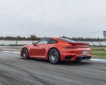 2021 Porsche 911 Turbo (Color: Lava Orange) Rear Three-Quarter Wallpapers  150x120