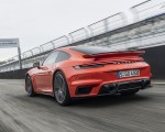 2021 Porsche 911 Turbo (Color: Lava Orange) Rear Three-Quarter Wallpapers 150x120