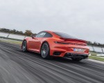 2021 Porsche 911 Turbo (Color: Lava Orange) Rear Three-Quarter Wallpapers 150x120