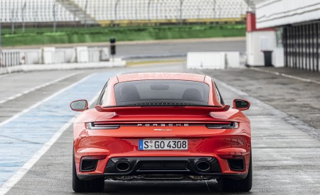 2021 Porsche 911 Turbo (Color: Lava Orange) Rear Wallpapers 450x275 (93)