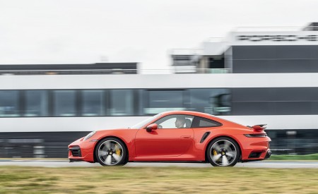 2021 Porsche 911 Turbo (Color: Lava Orange) Side Wallpapers 450x275 (85)