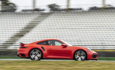 2021 Porsche 911 Turbo (Color: Lava Orange) Side Wallpapers 450x275 (88)