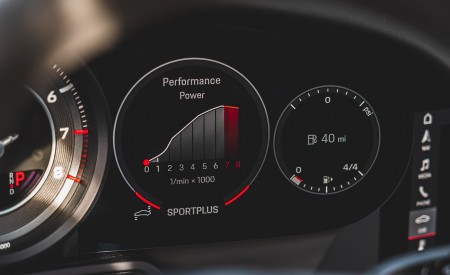 2021 Porsche 911 Turbo (Color: Racing Yellow; US-Spec) Digital Instrument Cluster Wallpapers 450x275 (205)