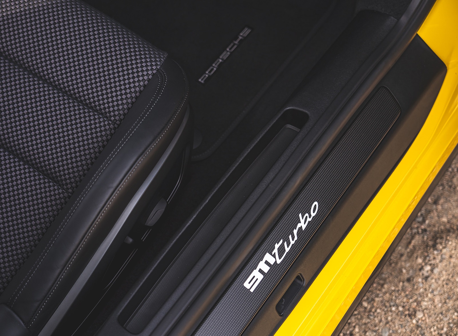 2021 Porsche 911 Turbo (Color: Racing Yellow; US-Spec) Door Sill Wallpapers #189 of 225
