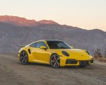 2021 Porsche 911 Turbo (Color: Racing Yellow; US-Spec) Front Three-Quarter Wallpapers 150x120