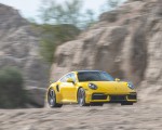 2021 Porsche 911 Turbo (Color: Racing Yellow; US-Spec) Front Three-Quarter Wallpapers 150x120