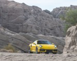 2021 Porsche 911 Turbo (Color: Racing Yellow; US-Spec) Front Three-Quarter Wallpapers 150x120