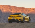 2021 Porsche 911 Turbo (Color: Racing Yellow; US-Spec) Rear Three-Quarter Wallpapers 150x120