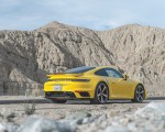 2021 Porsche 911 Turbo (Color: Racing Yellow; US-Spec) Rear Three-Quarter Wallpapers 150x120