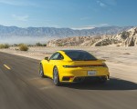 2021 Porsche 911 Turbo (Color: Racing Yellow; US-Spec) Rear Three-Quarter Wallpapers 150x120