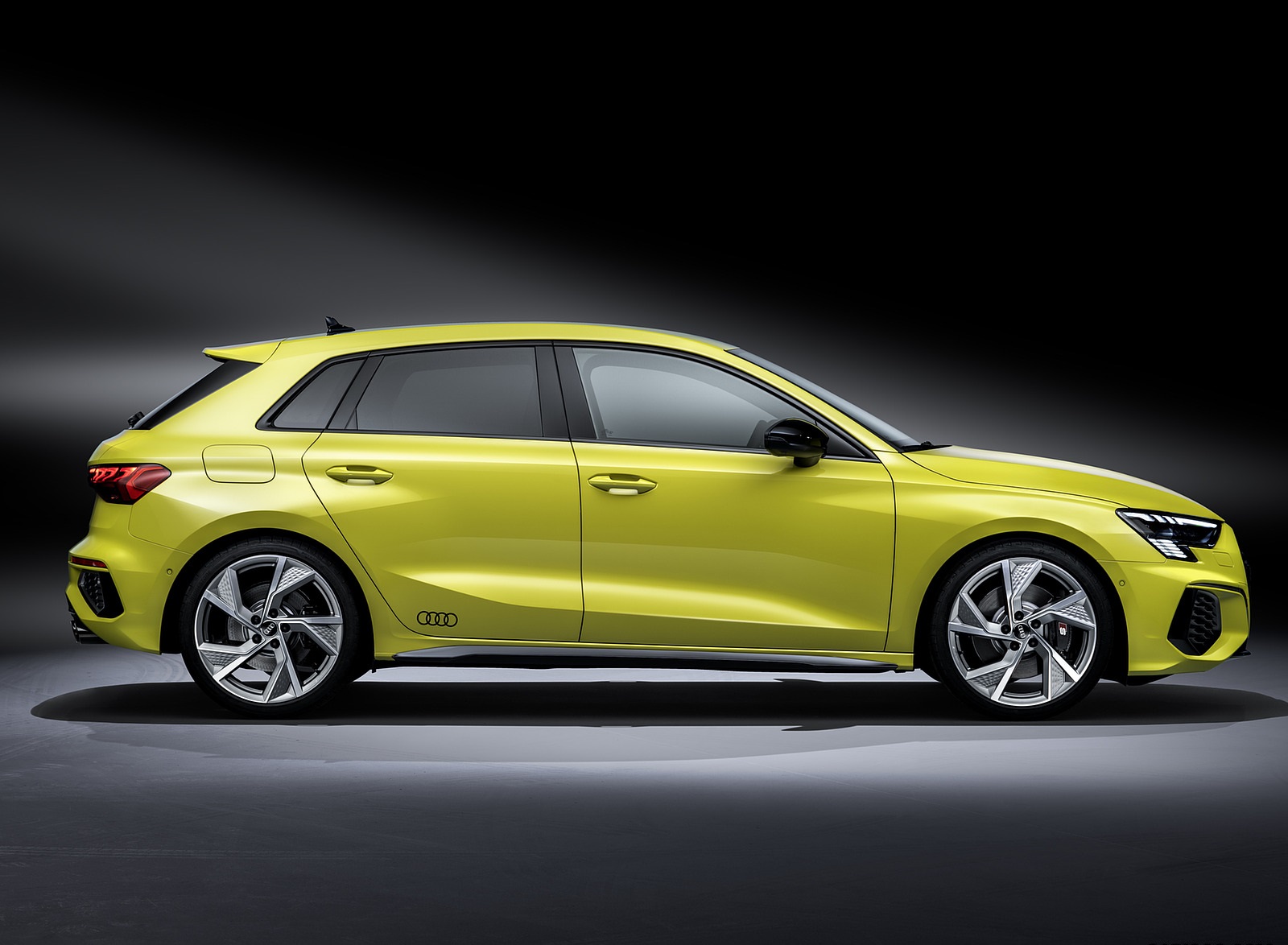 2021 Audi S3 Sportback (Color: Python Yellow) Side Wallpapers (25 ...