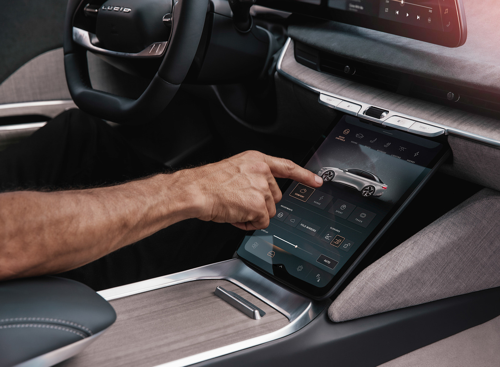 2021 Lucid Air Central Console Wallpapers (14)