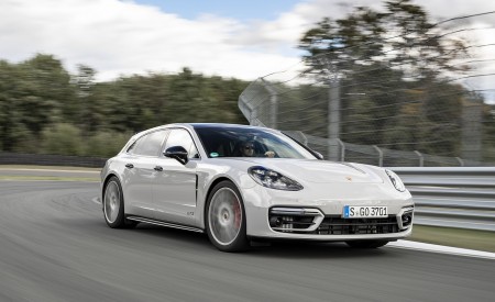 2021 Porsche Panamera GTS Sport Turismo (Color: Crayon) Front Three-Quarter Wallpapers 450x275 (26)