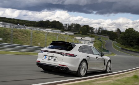 2021 Porsche Panamera GTS Sport Turismo (Color: Crayon) Rear Three-Quarter Wallpapers 450x275 (18)