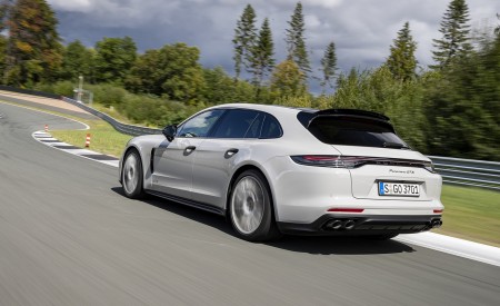 2021 Porsche Panamera GTS Sport Turismo (Color: Crayon) Rear Three-Quarter Wallpapers 450x275 (19)