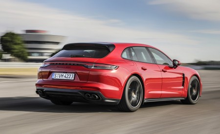 2021 Porsche Panamera GTS Sport Turismo Rear Three-Quarter Wallpapers 450x275 (4)