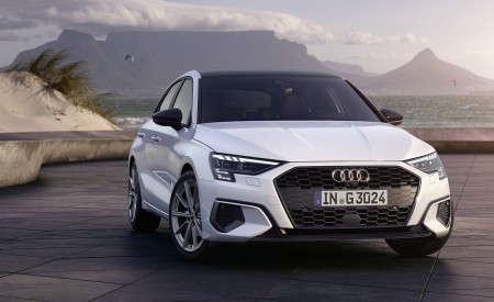 2021 Audi A3 Sportback 30 g-tron (Color: Glacier White) Front Wallpapers 450x275 (7)