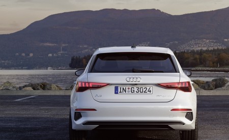 2021 Audi A3 Sportback 30 g-tron (Color: Glacier White) Rear Wallpapers 450x275 (12)