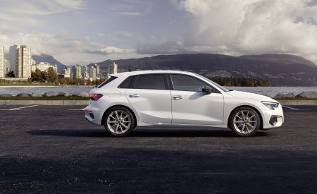 2021 Audi A3 Sportback 30 g-tron (Color: Glacier White) Side Wallpapers 450x275 (9)