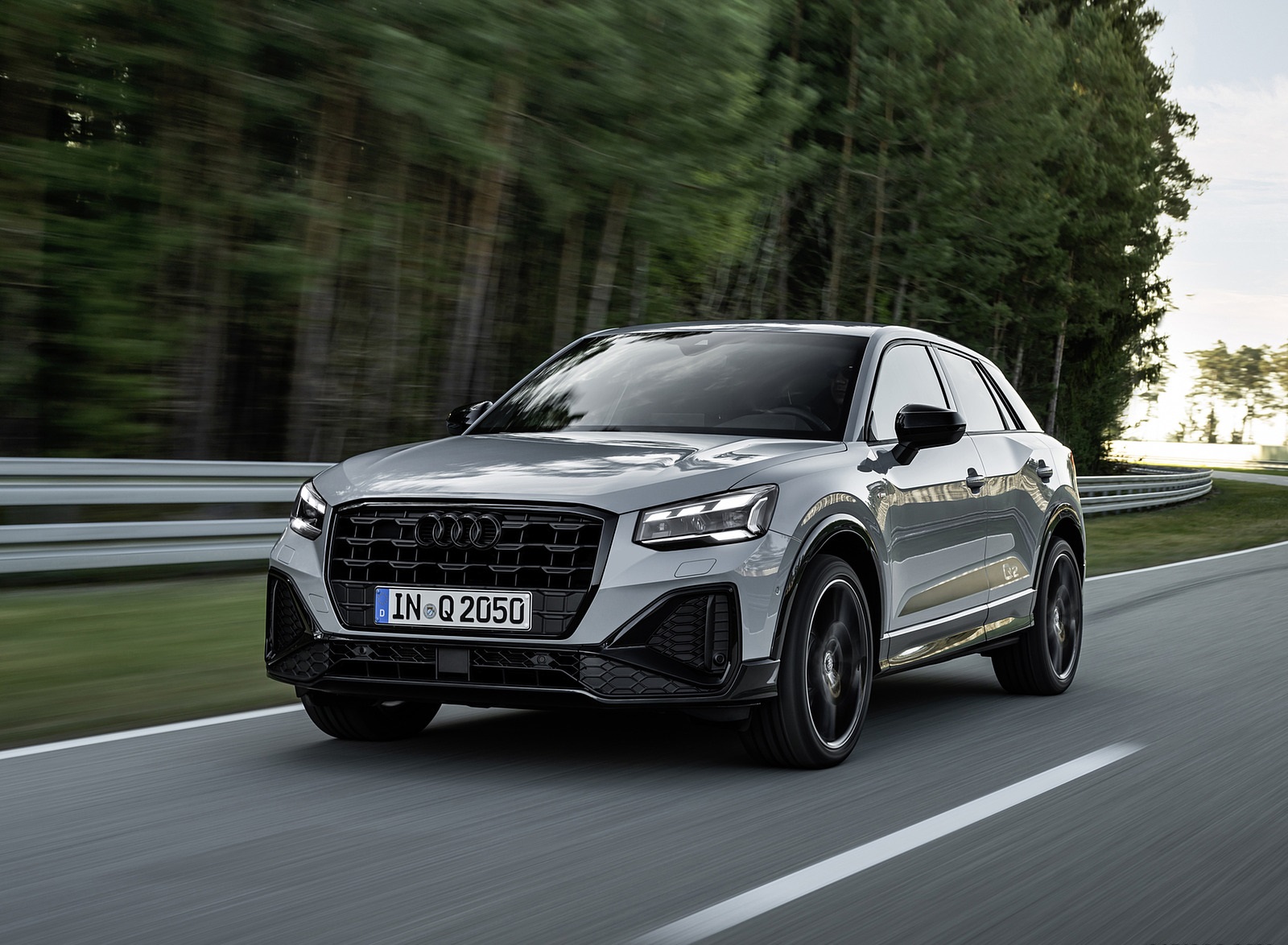 2021 Audi Q2 (Color: Arrow Gray) Front Three-Quarter Wallpapers  (1)