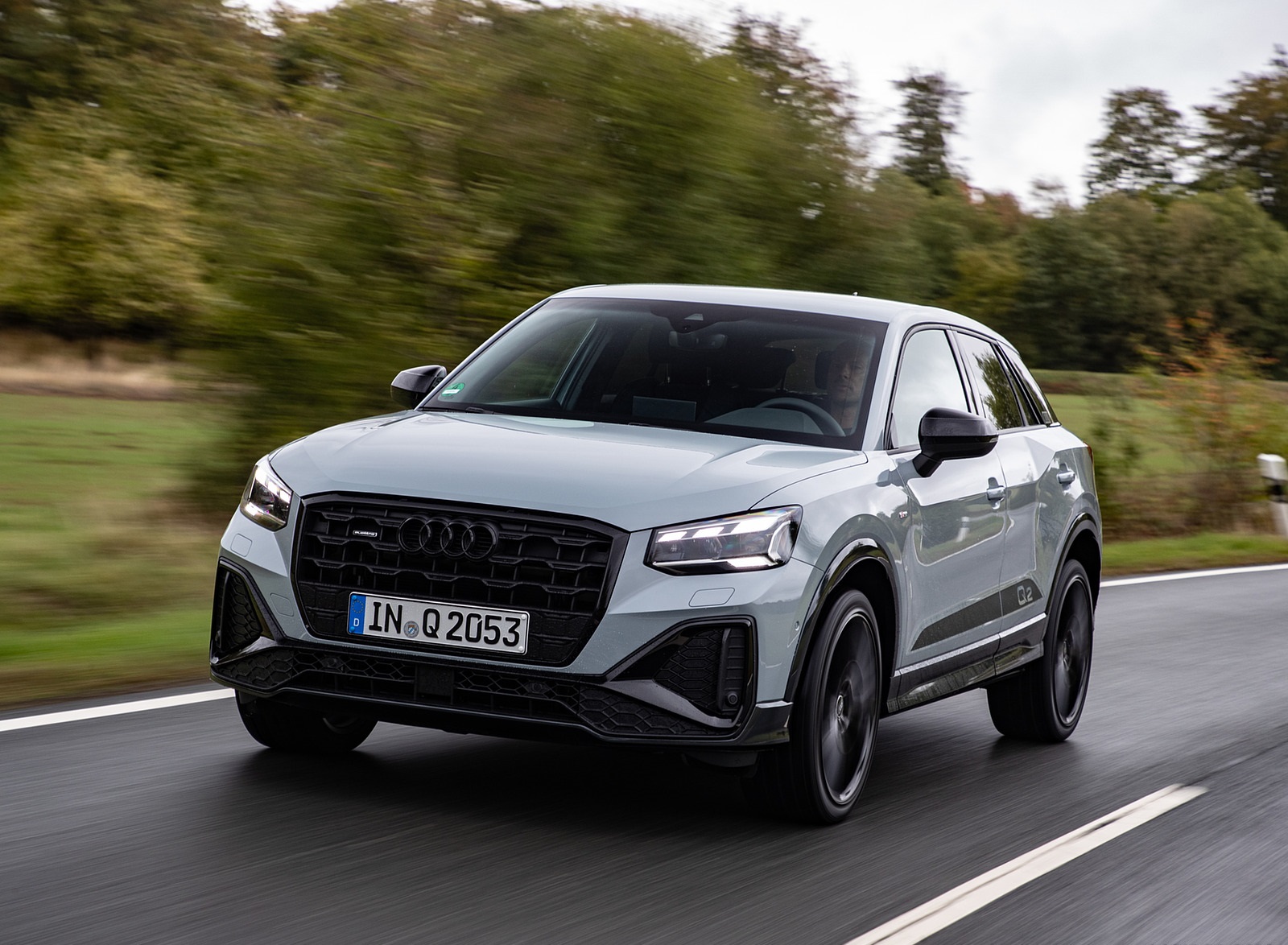 2021 Audi Q2 (Color: Arrow Gray) Front Three-Quarter Wallpapers  (2)