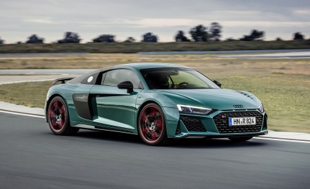 2021 Audi R8 Green Hell (Color: Tioman Green) Front Three-Quarter Wallpapers  450x275 (3)
