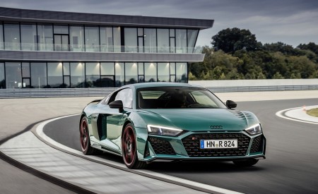 2021 Audi R8 Green Hell (Color: Tioman Green) Front Three-Quarter Wallpapers 450x275 (10)