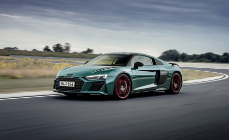2021 Audi R8 Green Hell (Color: Tioman Green) Front Three-Quarter Wallpapers 450x275 (4)