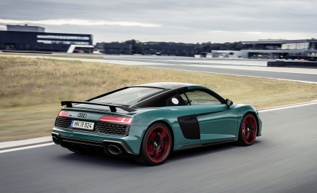 2021 Audi R8 Green Hell (Color: Tioman Green) Rear Three-Quarter Wallpapers 450x275 (7)