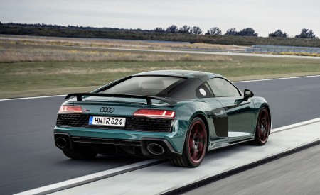2021 Audi R8 Green Hell (Color: Tioman Green) Rear Three-Quarter Wallpapers 450x275 (2)