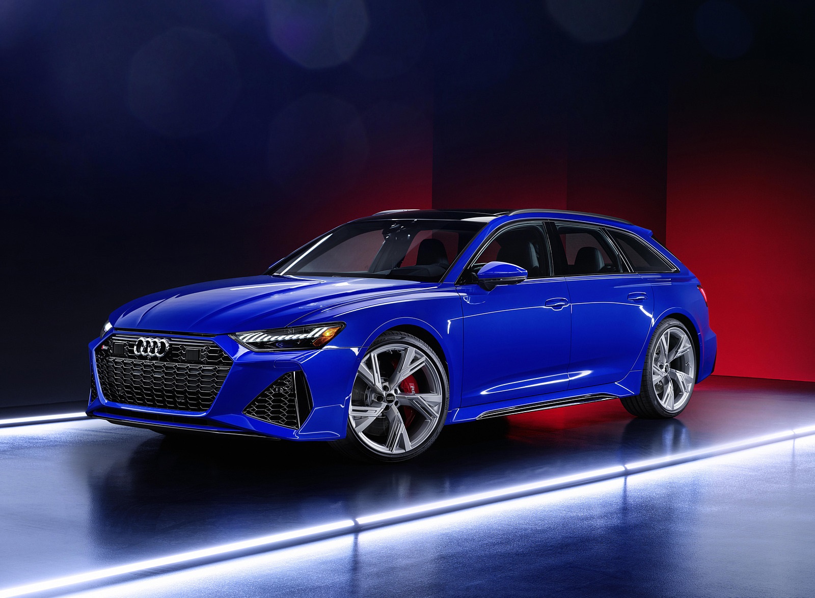 2021 Audi RS 6 Avant RS Tribute Edition (Color: Nogaro Blue) Front Three-Quarter Wallpapers (1)