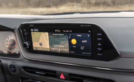 2021 Hyundai Sonata N Line (Color: Silver Pearl) Central Console Wallpapers 450x275 (49)