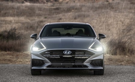 2021 Hyundai Sonata N Line (Color: Silver Pearl) Front Wallpapers 450x275 (3)