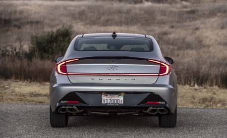 2021 Hyundai Sonata N Line (Color: Silver Pearl) Rear Wallpapers 450x275 (5)