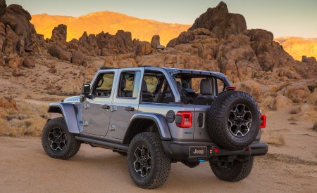 2021 Jeep Wrangler 4xe Plug-In Hybrid Rear Three-Quarter Wallpapers 450x275 (22)