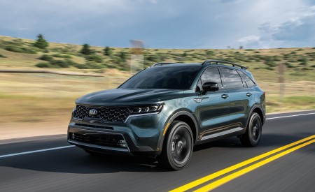 2021 Kia Sorento X-Line Front Three-Quarter Wallpapers 450x275 (2)