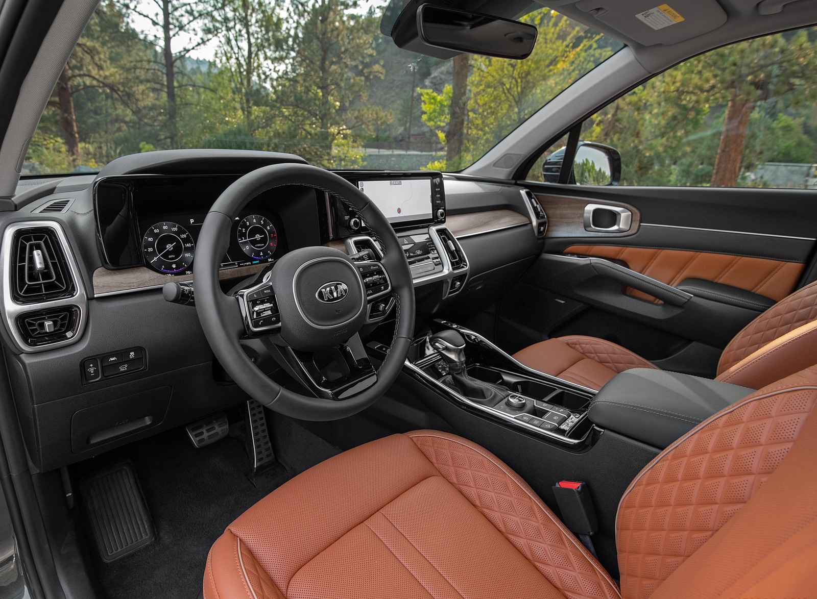 2021 Kia Sorento X-Line Interior Wallpapers (13)