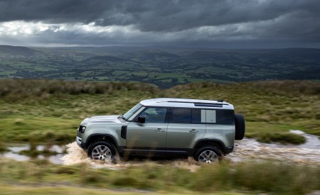 2021 Land Rover Defender Plug-In Hybrid Side Wallpapers 450x275 (20)