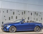 2021 Mercedes-AMG E 53 4MATIC+ Cabriolet (Color: Magno Brilliant Blue) Front Three-Quarter Wallpapers 150x120