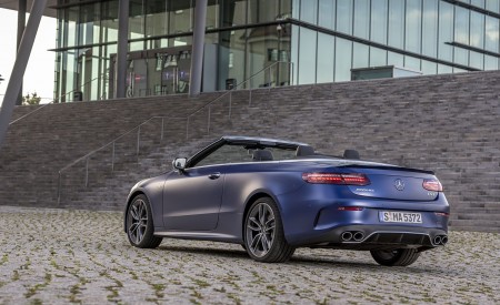 2021 Mercedes-AMG E 53 4MATIC+ Cabriolet (Color: Magno Brilliant Blue) Rear Three-Quarter Wallpapers 450x275 (97)