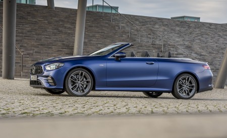 2021 Mercedes-AMG E 53 4MATIC+ Cabriolet (Color: Magno Brilliant Blue) Side Wallpapers  450x275 (95)