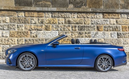 2021 Mercedes-AMG E 53 4MATIC+ Cabriolet (Color: Magno Brilliant Blue) Side Wallpapers 450x275 (83)
