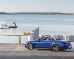 2021 Mercedes-AMG E 53 4MATIC+ Cabriolet (Color: Magno Brilliant Blue) Side Wallpapers 150x120