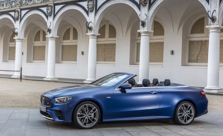 2021 Mercedes-AMG E 53 4MATIC+ Cabriolet (Color: Magno Brilliant Blue) Side Wallpapers 450x275 (73)