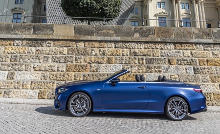 2021 Mercedes-AMG E 53 4MATIC+ Cabriolet (Color: Magno Brilliant Blue) Side Wallpapers 450x275 (87)